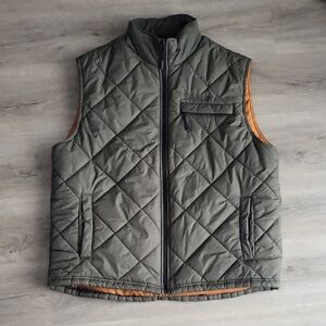 Timberland Men's Quilted Olive Green Vest XL
